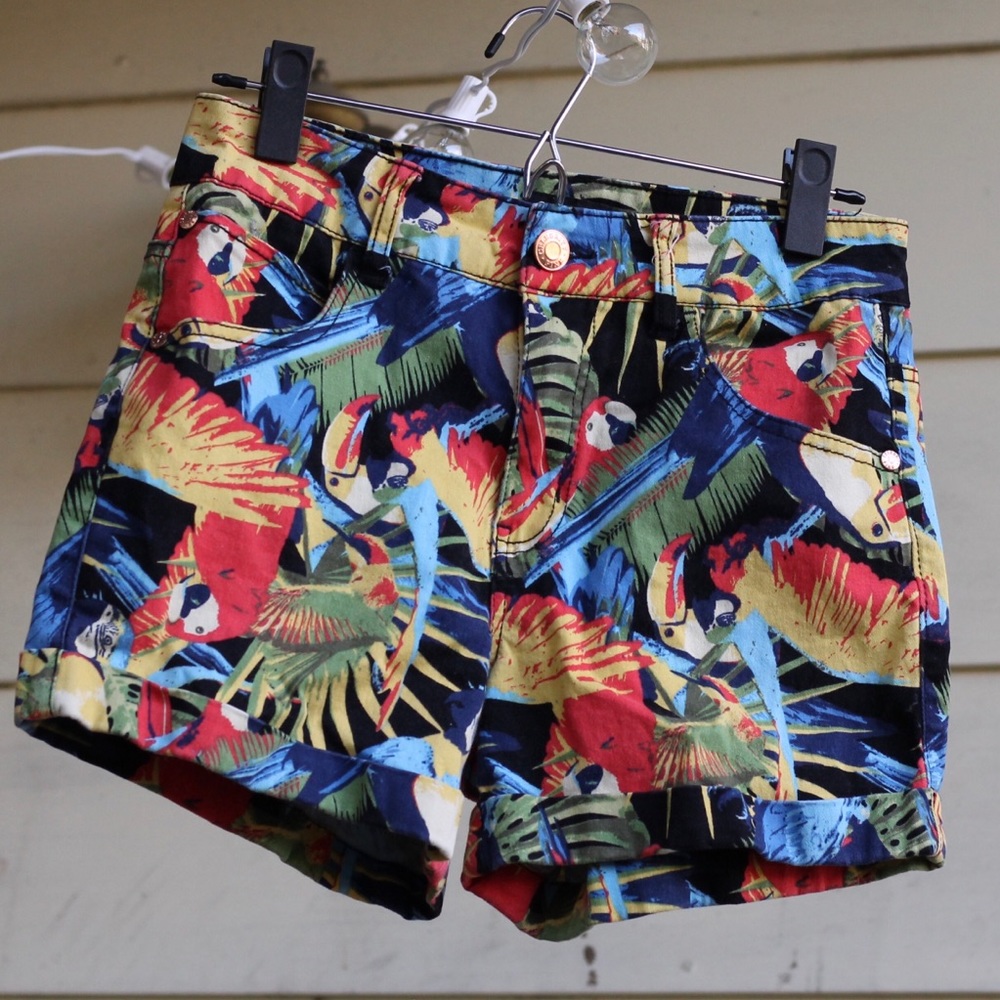 Parrot Print Shorts